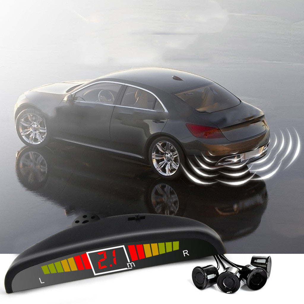 Car LED Crescent Parking Sensor 4 Probes