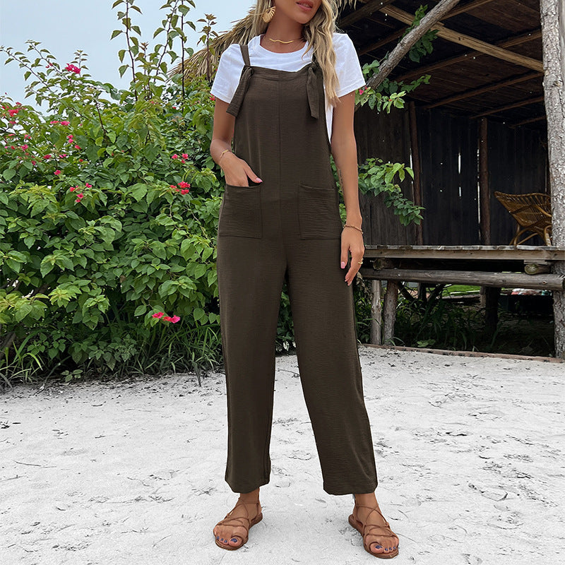Summer Suspender Pocket Jumpsuit