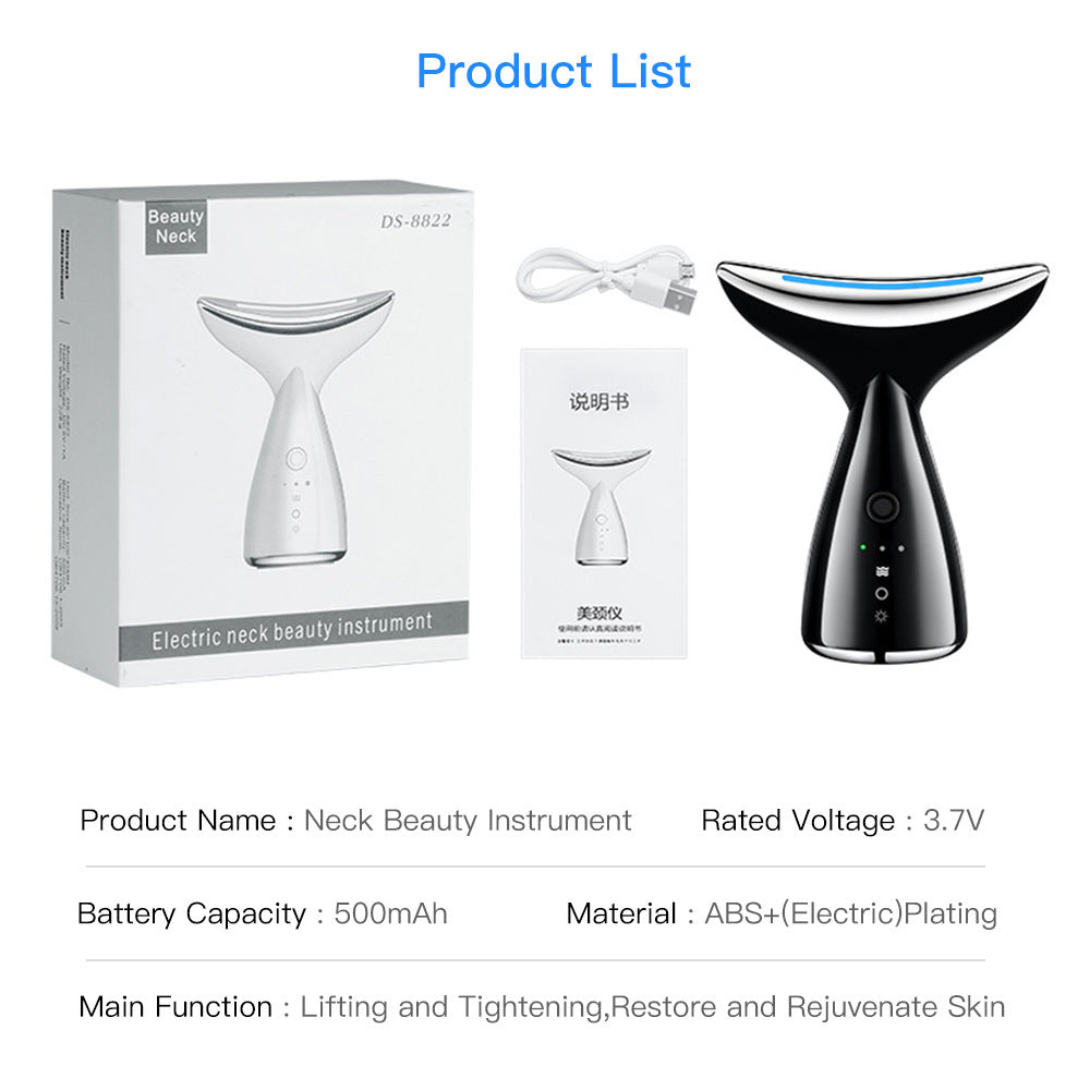 Neck Face Beauty Device LED Photon Therapy