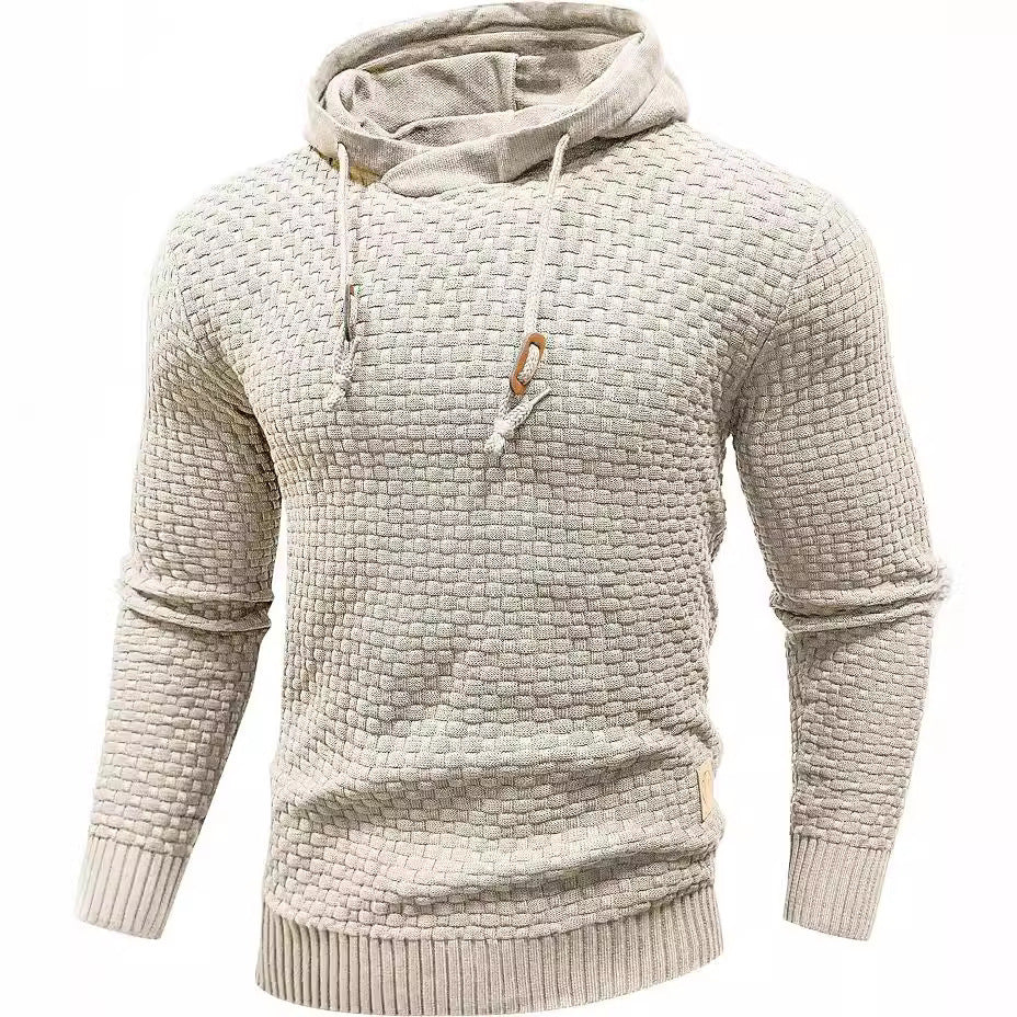 Men's Hooded Sweatshirt Long Sleeve Solid Color