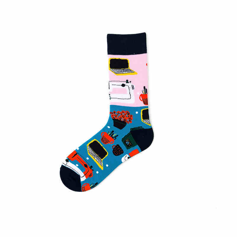 Pure Cotton Street Hip-hop Sports Long Socks