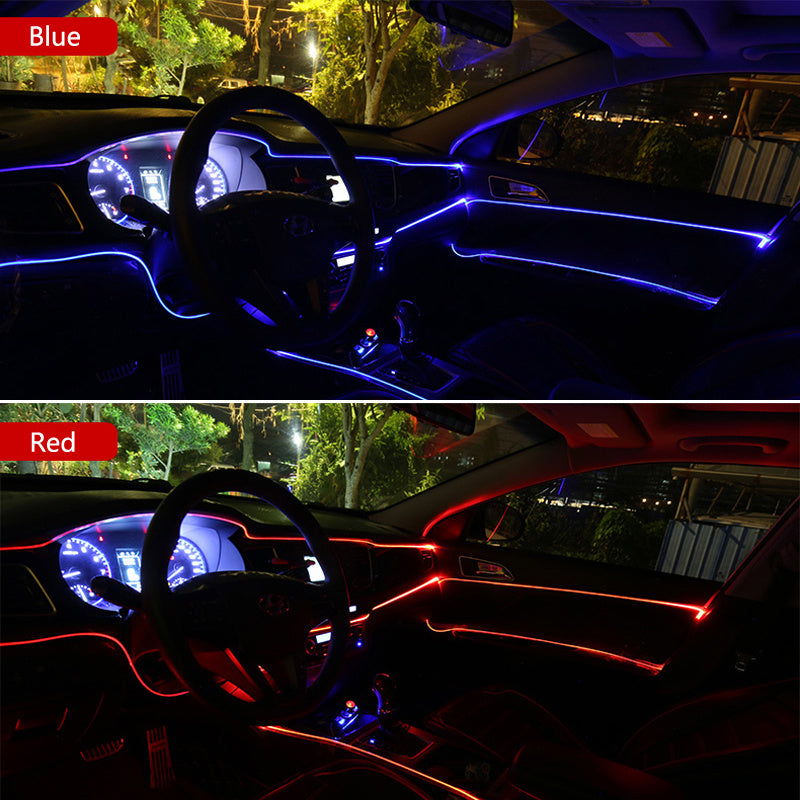Car LED Neon Strip Lights 12V USB Waterproof