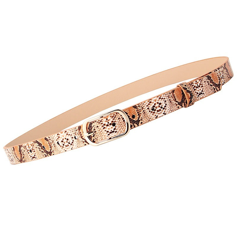 Fashion All-matching Pin Buckle Women's Belt