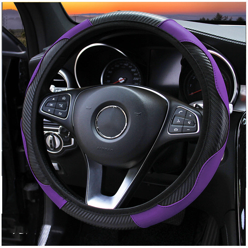 Carbon Fiber Sport Steering Wheel Cover No Inner Ring