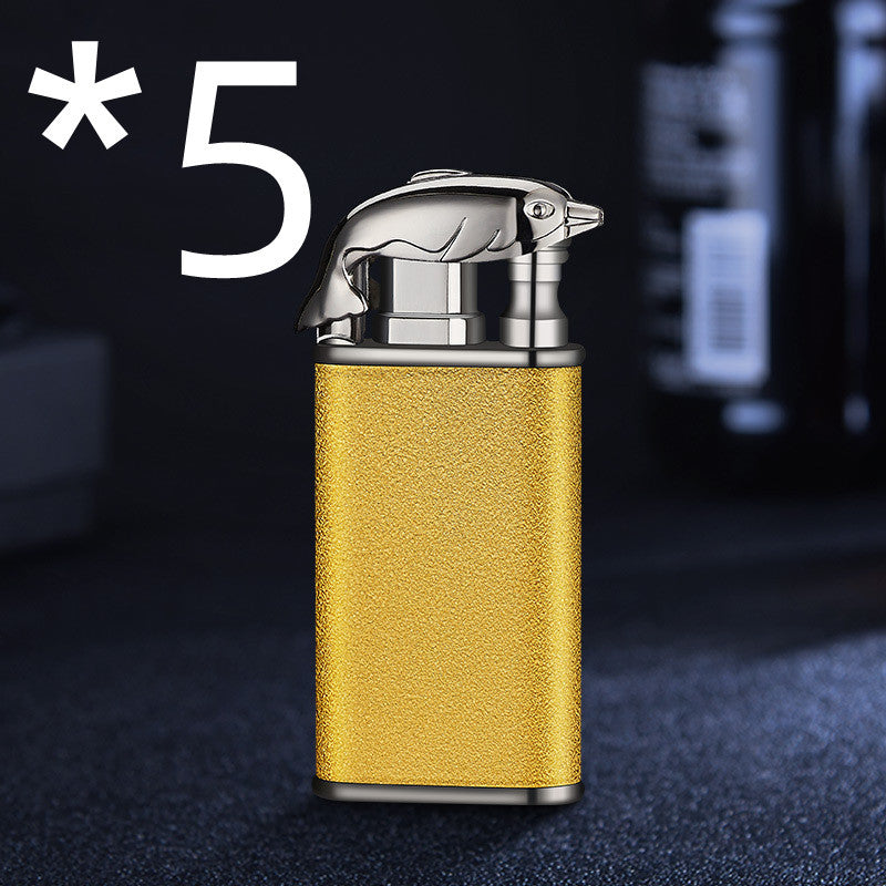 Blue Flame Double Fire Metal Lighter