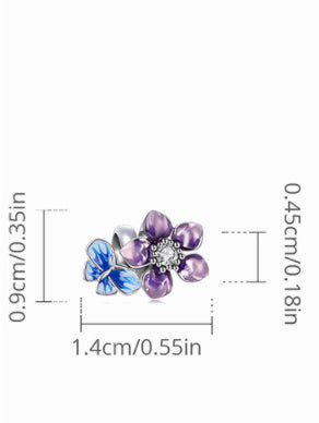 White Gold-Plated Beaded Bracelet
