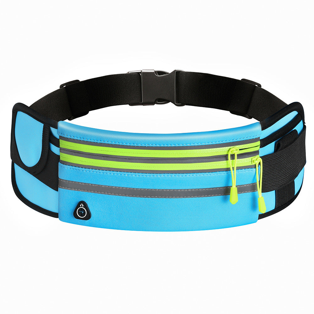 Waterproof Double Zippers Waist Bag