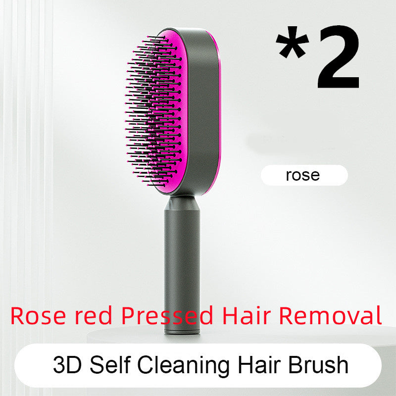 Self Cleaning Hair Brush One-key Airbag Massage