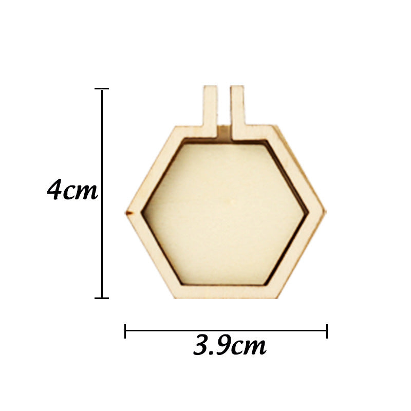 Wooden Mini Embroidery Frame Ornament