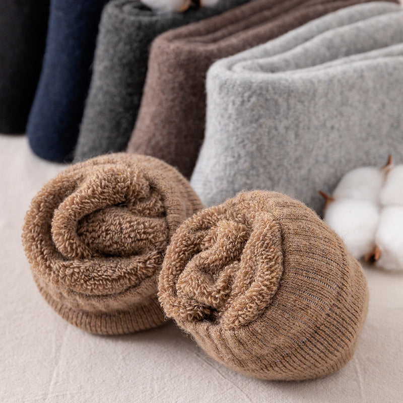 Winter Warm Wool Fleece Lined Mens Socks