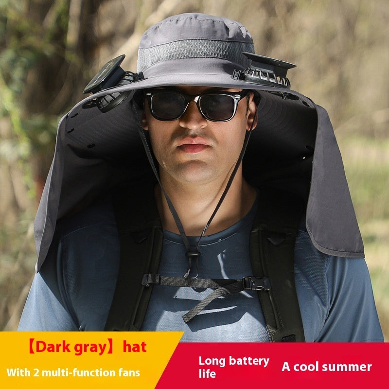 Outdoor Multi-purpose Rechargeable Fan Hat