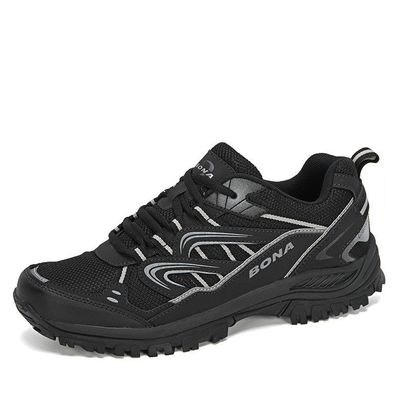 Summer Outdoor Hiking Shoes Mesh Breathable Men's Running Reflective Sneakers