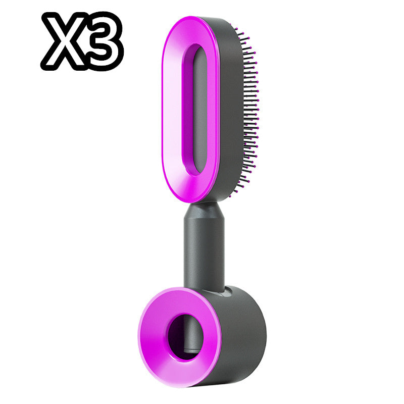 Self Cleaning Hair Brush One-key Airbag Massage