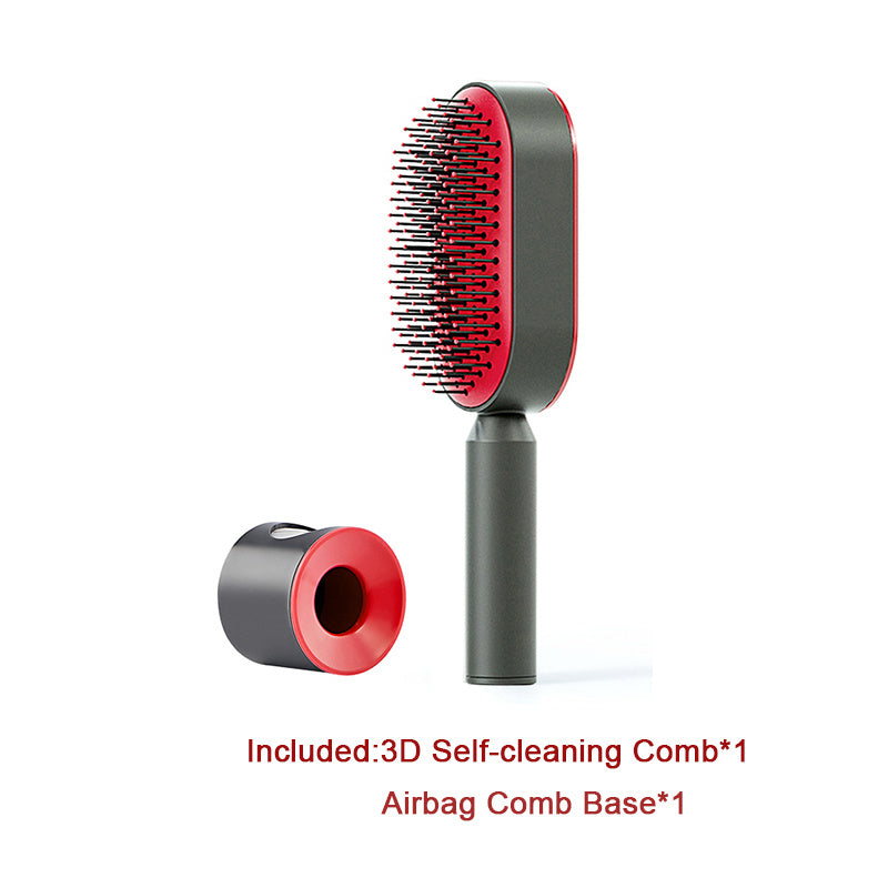 Self Cleaning Hair Brush One-key Airbag Massage