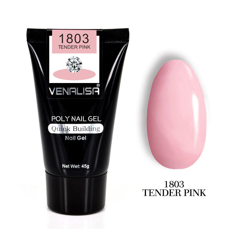 Venalisa Poly Nail Gel Kit - Transparent Crystal Camouflage Set