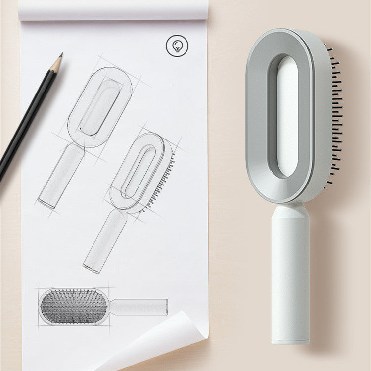 Self Cleaning Hair Brush One-key Airbag Massage