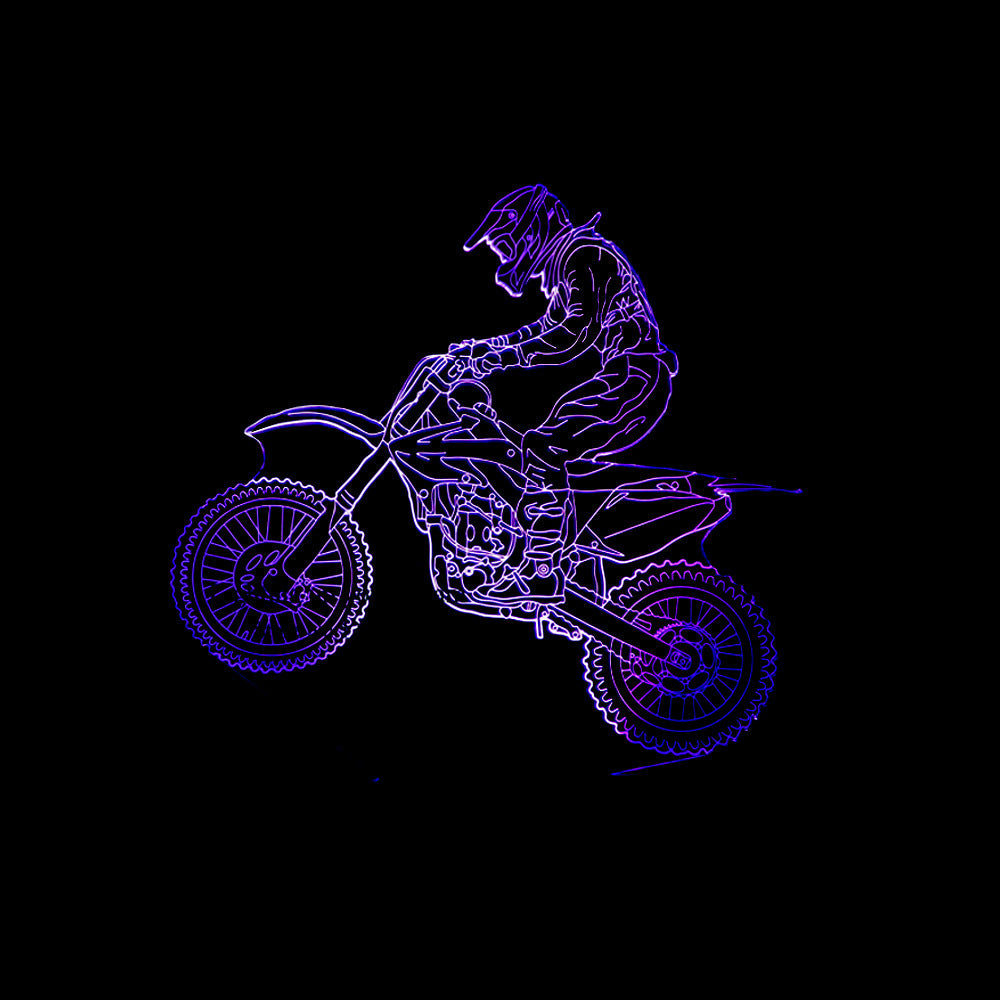 New Style 3D Motorcycle LED Lamp with Touch Remote