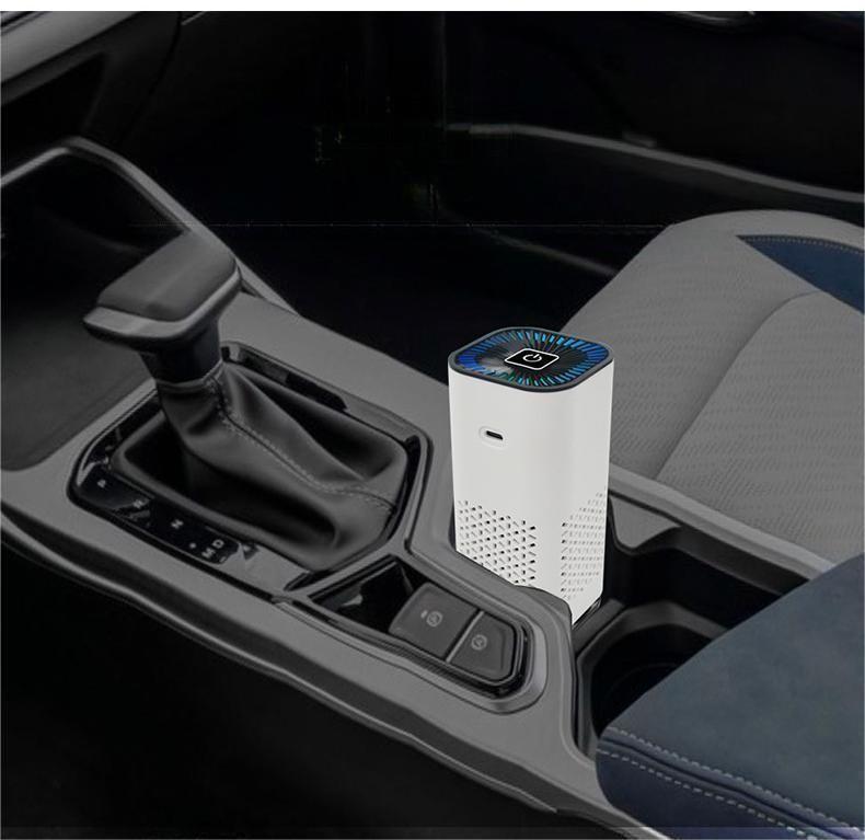 Portable Car Air Purifier Ionizer Smoke Dust Remover