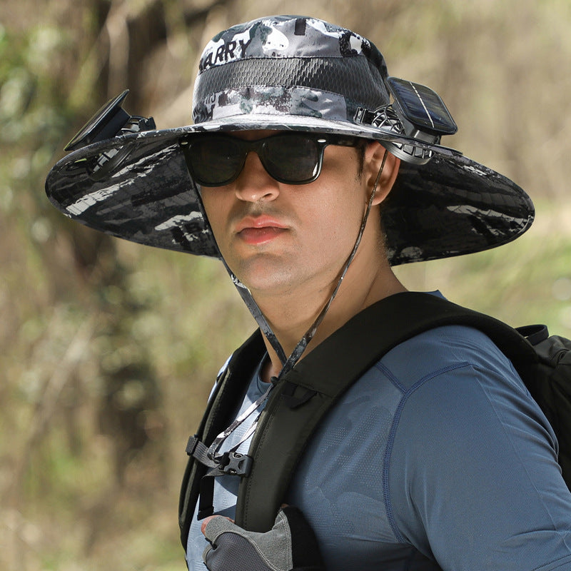 Lithium Battery Fan Solar Wind Protection Hat
