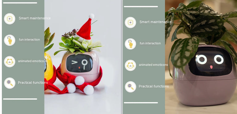 Smart AI Planter with Expressions and Sensors