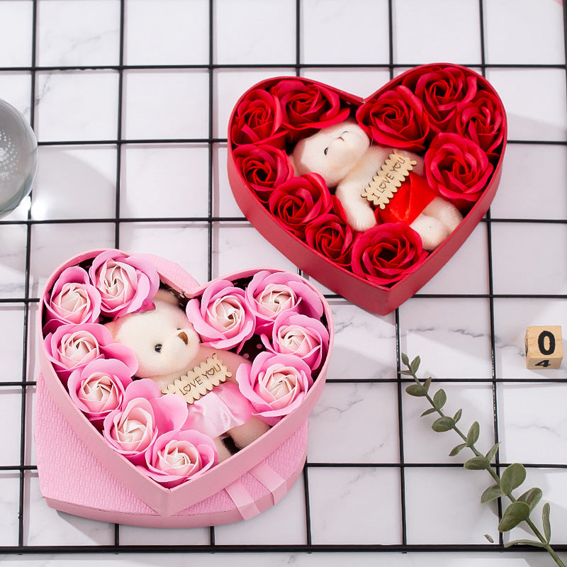Heart-shaped Rose Red Gift Box for All Occasions