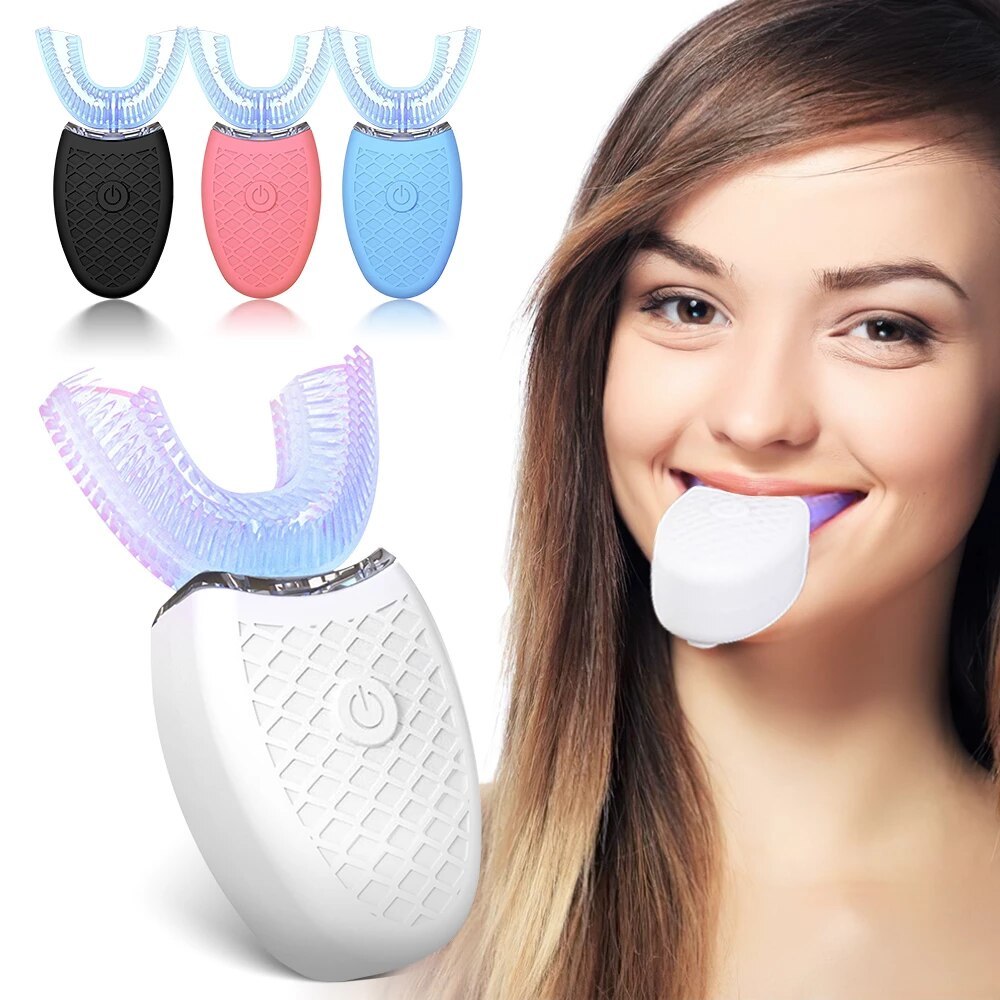Electric U Shaped Toothbrush IPX8 Waterproof For Kids And Adults