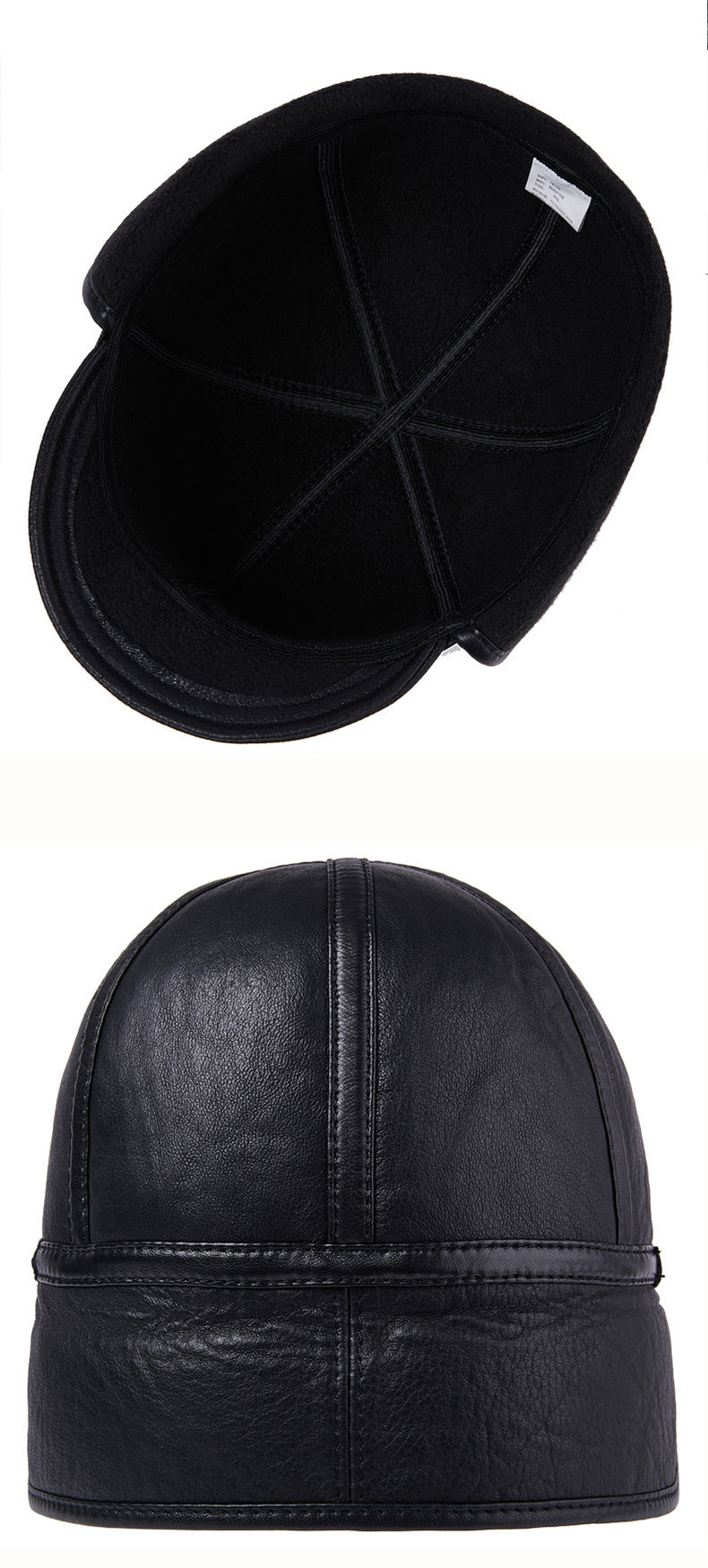 Casual Leather Men's Winter Sheepskin Thermal Hat