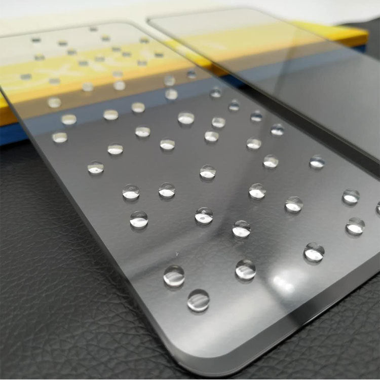 Tempered mobile phone film screen rubber printing