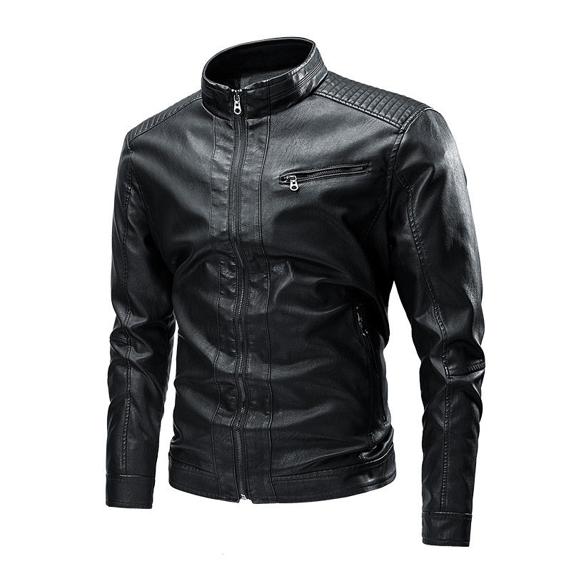 Motorcycle Retro Fashion Leather Jacket Coat