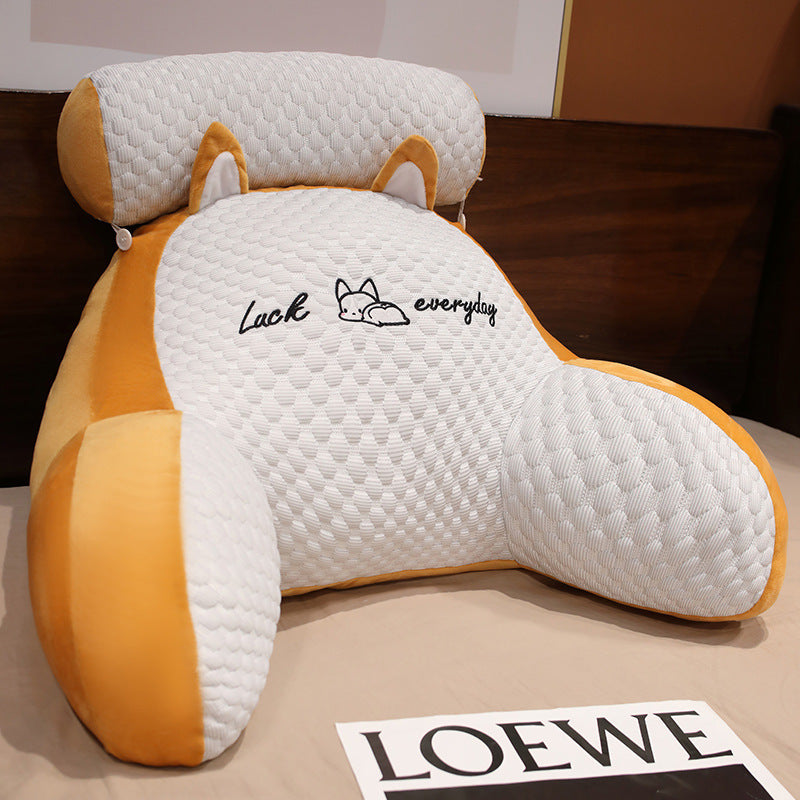 Fluffy Triangle Reading Cushion Lumbar Support