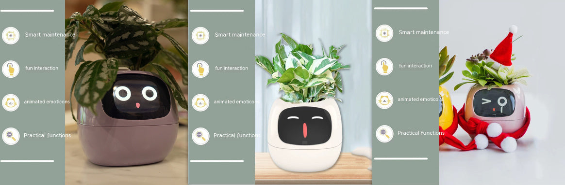 Smart AI Planter with Expressions and Sensors