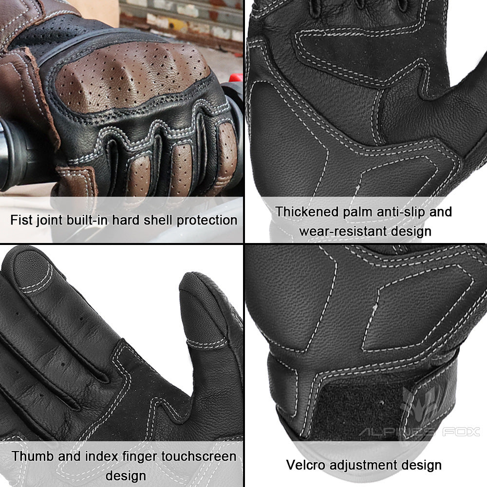 ummer Breathable Touch Screen Motorcycle Gloves