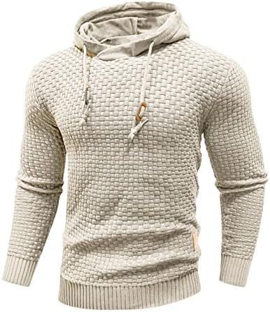 Men's Hooded Sweatshirt Long Sleeve Solid Color