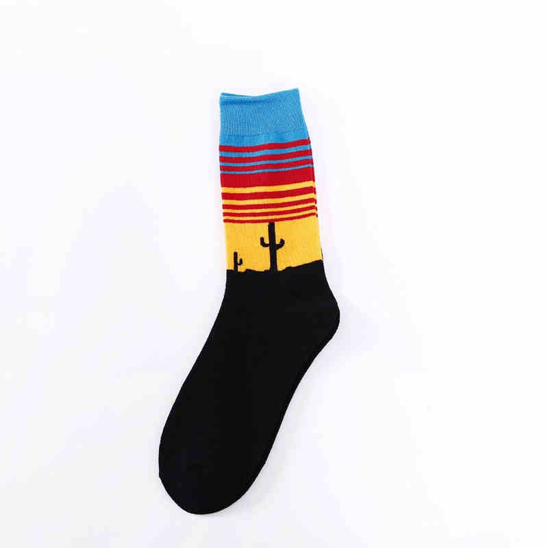 Pure Cotton Street Hip-hop Sports Long Socks