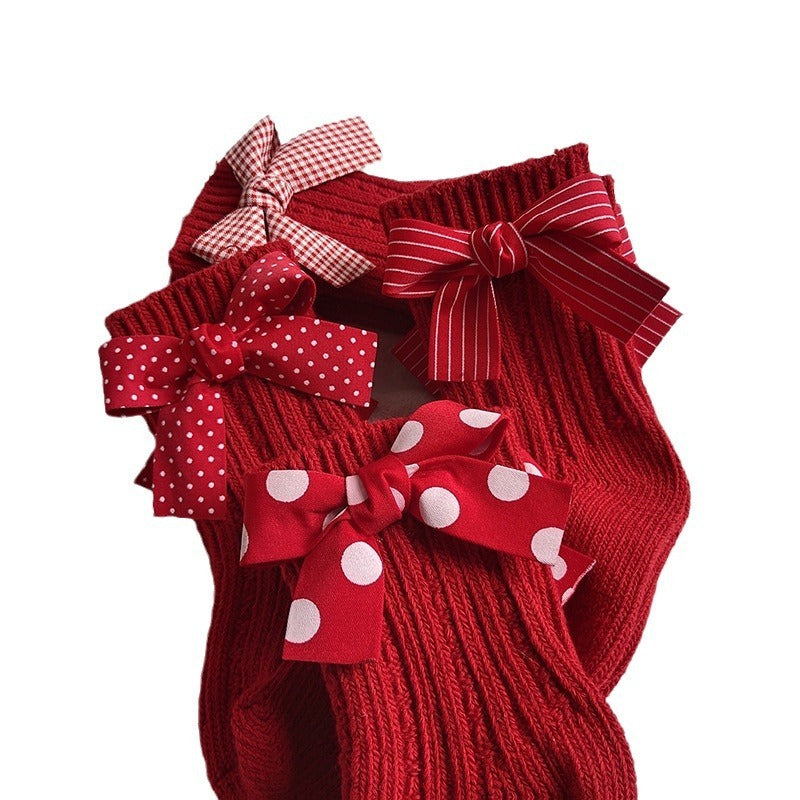 Autumn Winter Mid-calf Woolen Yarn Socks