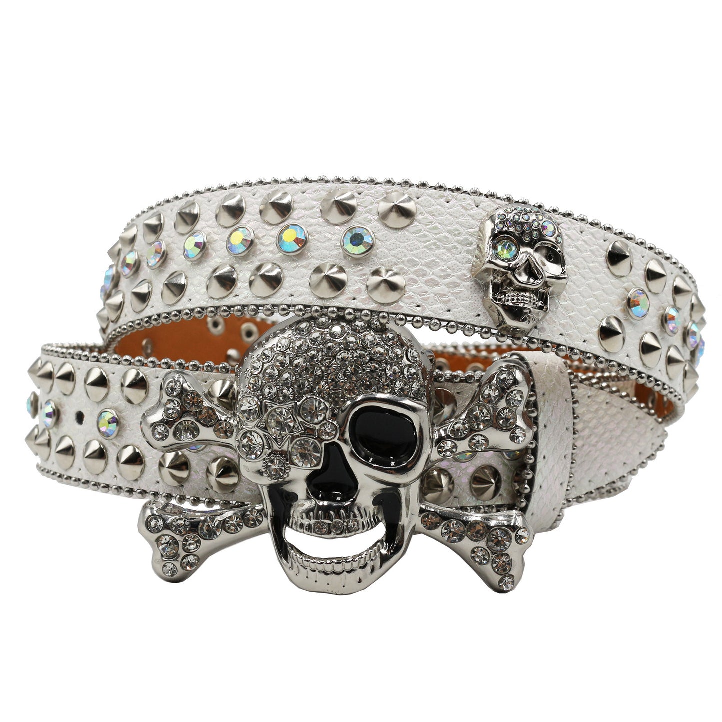 Women's Rhinestone Snake Pattern Belt