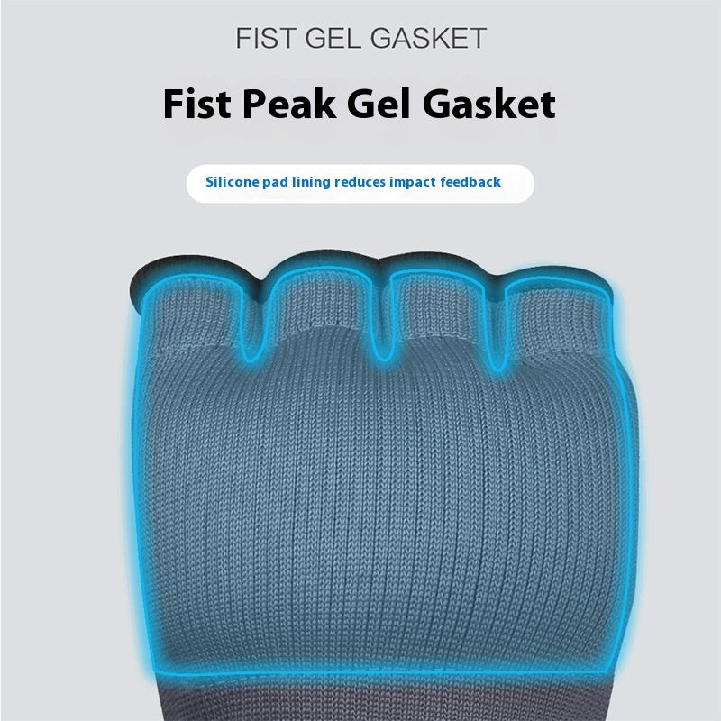Gel Half Finger Boxing Gloves Hand Bandage