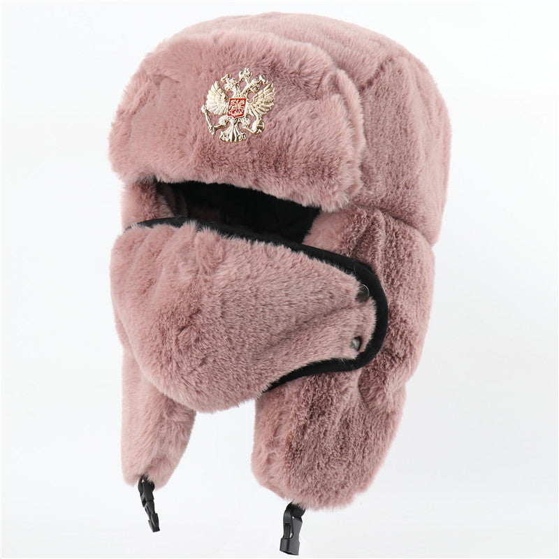 Ushanka Imitation Rabbit Fur Earmuffs Hat