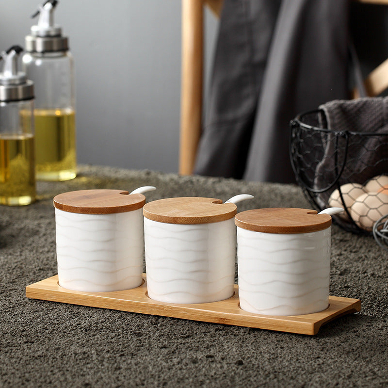 Seasoning Jar Bottle Set Household Salt MSG Box