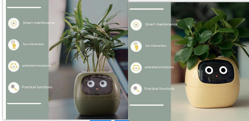 Smart AI Planter with Expressions and Sensors