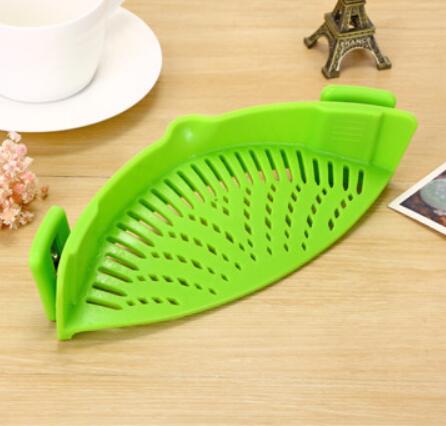 Silicone Clip-on Pot Funnel Oil Strainer