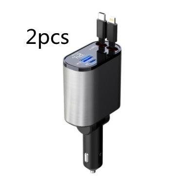 Metal Car Charger 100W USB Type C Adapter