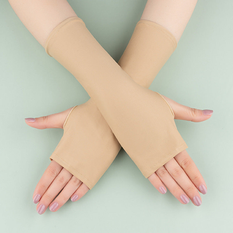 Long Half Finger Sun Protection Oversleeve