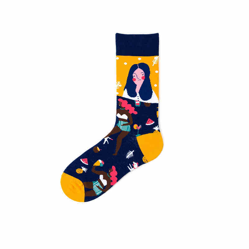 Pure Cotton Street Hip-hop Sports Long Socks