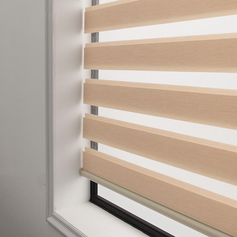 Soft Gauze Zebra Roll-Up Curtain Semi Shading