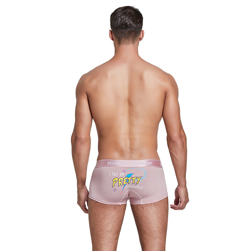 Spring Men's Trendy Sexy Low Waist Boxers