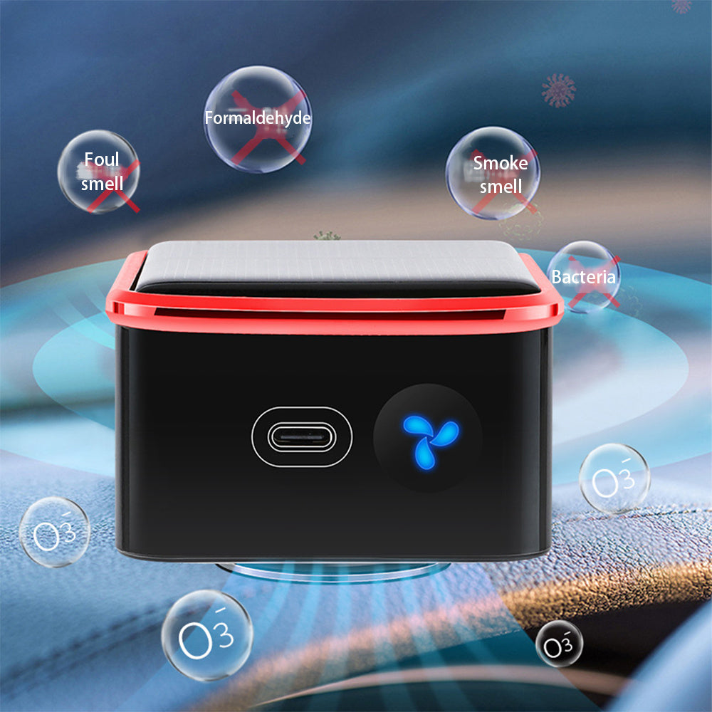 Solar Car Air Purifier Deodorizer Sterilizer