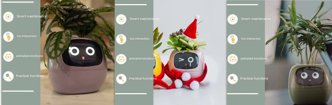 Smart AI Planter with Expressions and Sensors