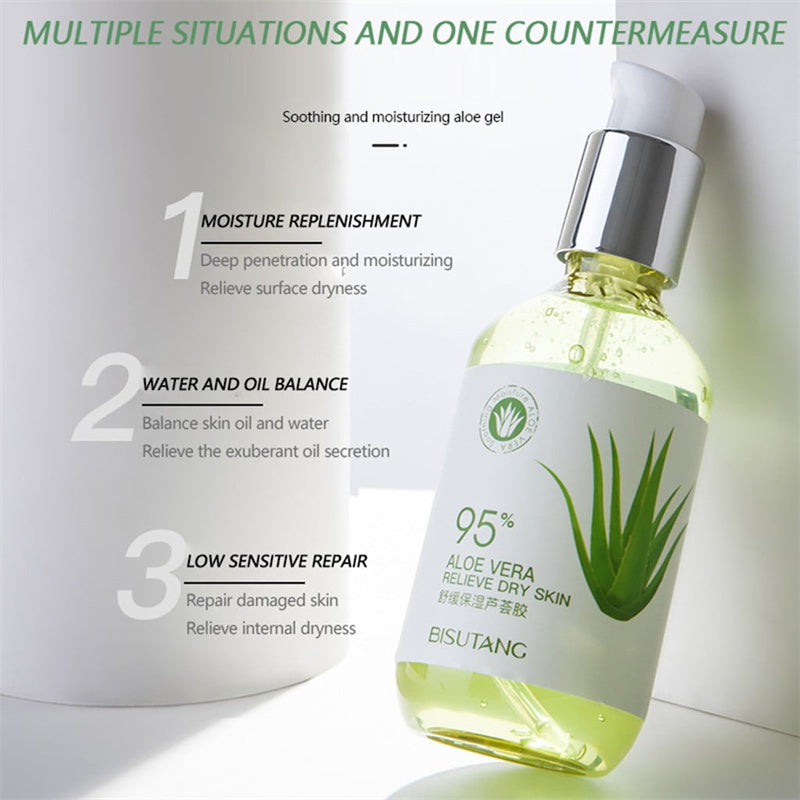 Aloe Gel Moisturizing Lotion Facial Cream Skin Care