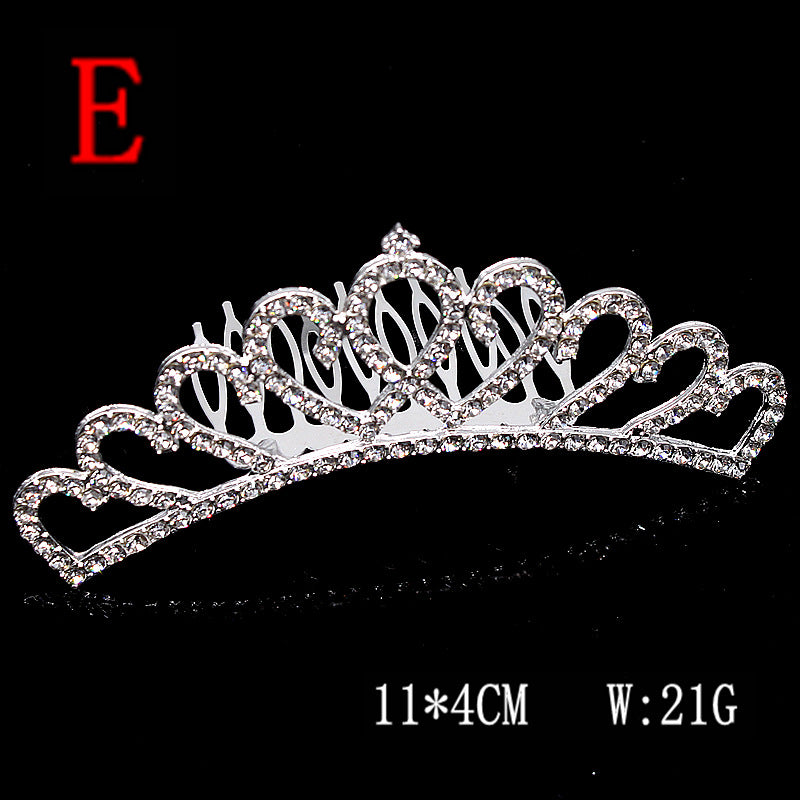 Vintage Pearl Rhinestone Crown Headband for Women - Alloy Hair Accessory Available in 7 Colors